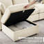 Canapé modulaire rembourré en U avec assise 8 pieds 8 places Chenille-1036327903