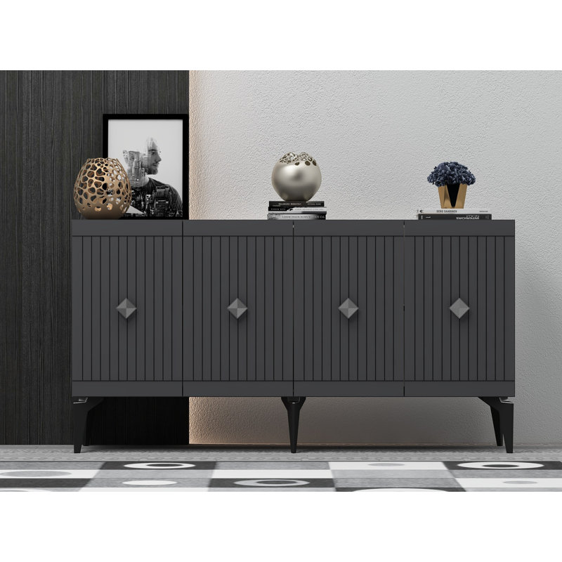 Console, Anthracite / Argenté