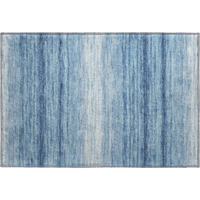 Premium Machine Washable Birchview AMF1033 Striped Rug