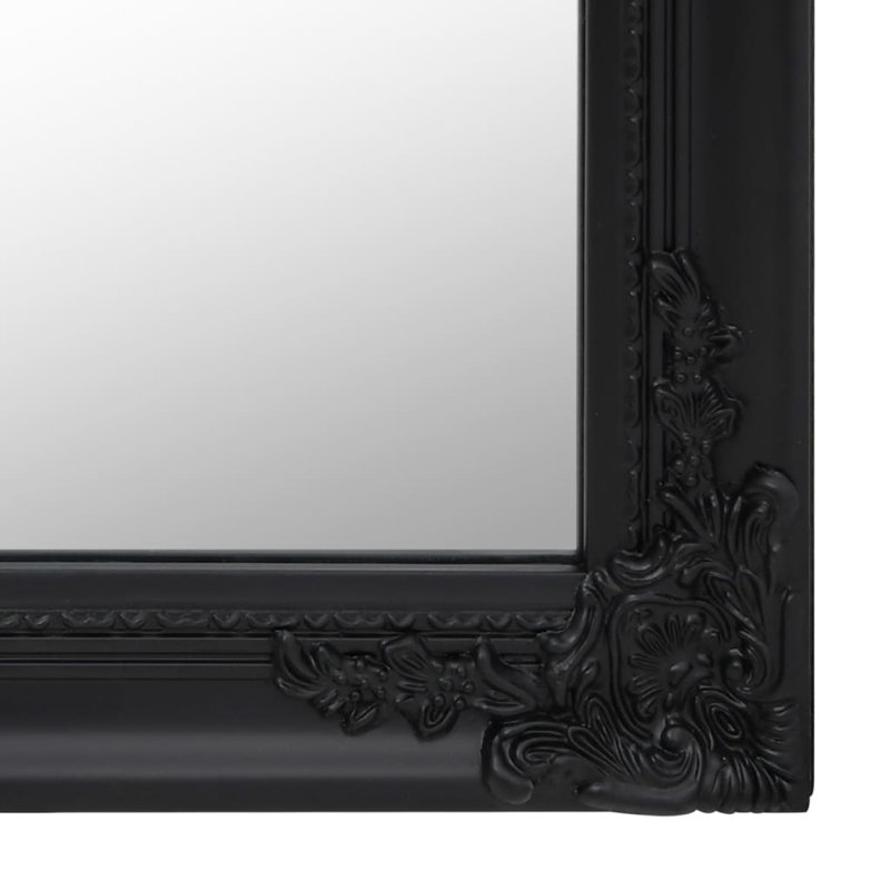 Rectangle Cheval Mirror, Black