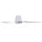 Aria Hugger 52" Flush Mount Indoor/Outdoor Ceiling Fan with Light and Remote, Damp Rated, Low Profile White LED Ceiling Fan for Low Ceiling-1919071112