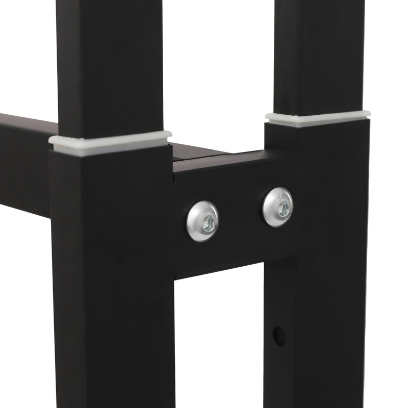 Porte-vêtements avec roulettes, Noir