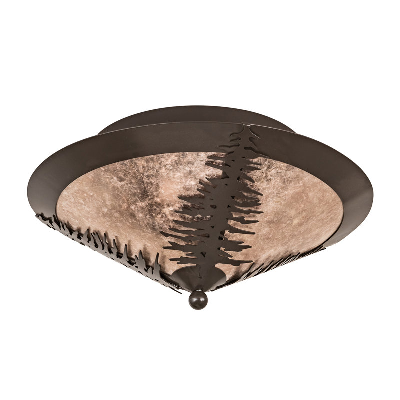 Plafonnier semi-encastré 3 lumières 18 "Domaine