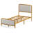 Dunkin Upholstered Metal Platform Bed-2144069455