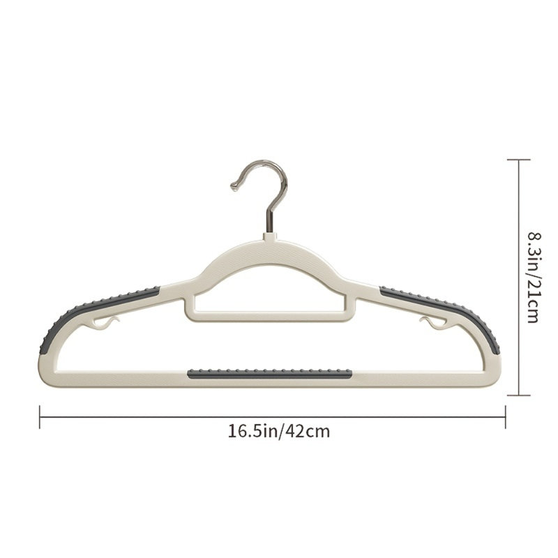 Mellin Plastic Standard Hanger for Suit/Coat, Blanc