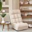 Fauteuil Lazy pour jeux vidéo, chambre à coucher, dortoir, réglable, chaise de style japonais blanche, réglable à 4 segments, détente idéale, couleur