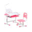 Ensemble de chaise d'étude, chaise d'étude pour enfants avec hauteur ajustable et bureau incliné de 0 à 40 °, ensemble de chaise d'étude pour classe et salle d'étude, rose-1166843062