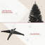 Arbre de Noël mince avec support en plastique