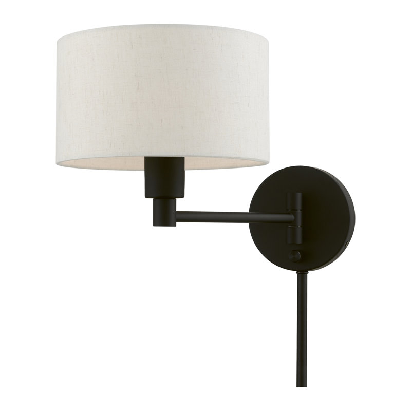 Tyonna Steel Swing Arm Sconce, Black