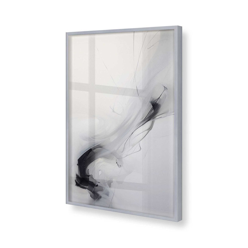 «Ethereal Smoke Dance I Print», Cadre en chrome poli, H 15,25 po x l 12,25 po