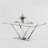 Glass Top Metal Base Dining Table-97779108