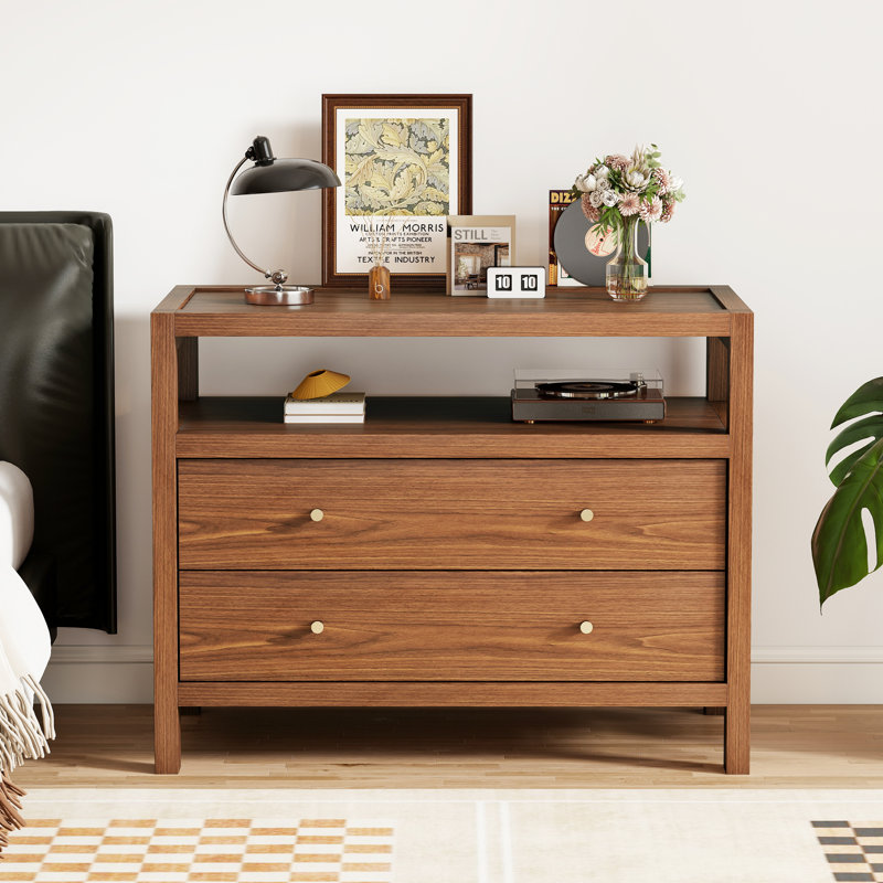 32'' Nightstand With 2 Drawer