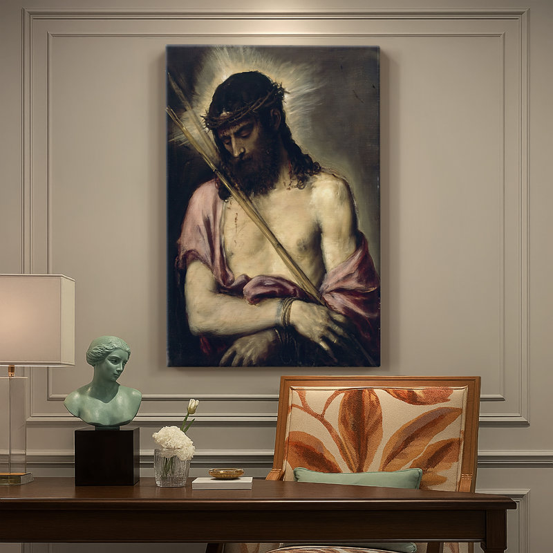 Toile tendue Ecce Homo - Gallery par Titian, 24 po x 36 po