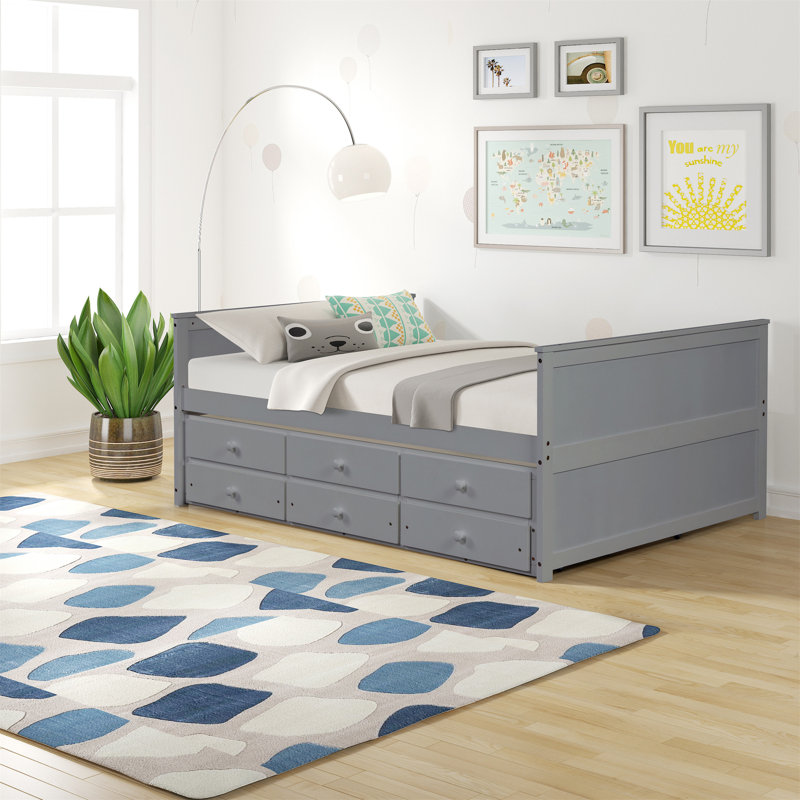 Lit gigogne Abbottsmoor, gris