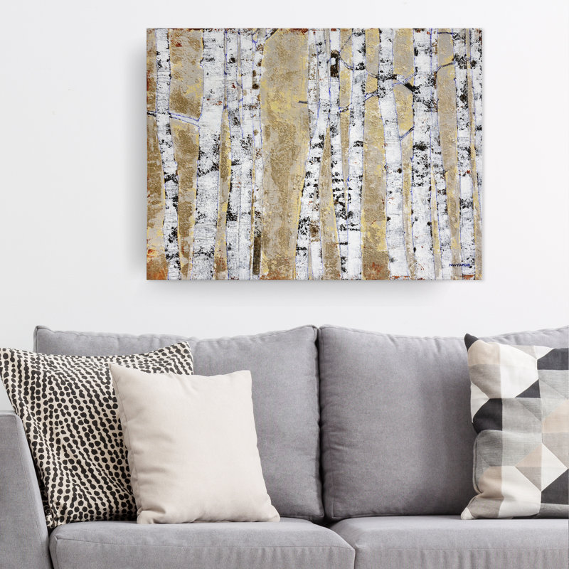 «August Birch Grove» par Norman Wyatt Jr., H 30 po x l 40 po x P 1,5 po