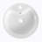 Ceramic Rotundity Above Counter White Bathroom Sink Art Basin