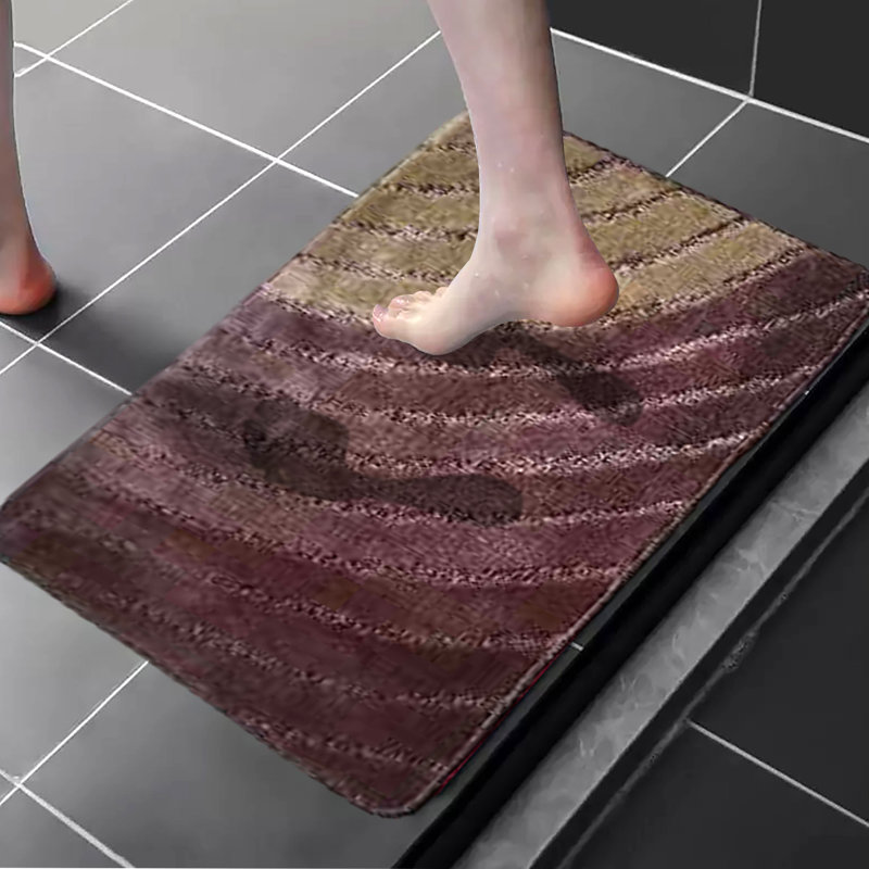 Crestside Non-Slip Bath Rug, Galaxy Gold