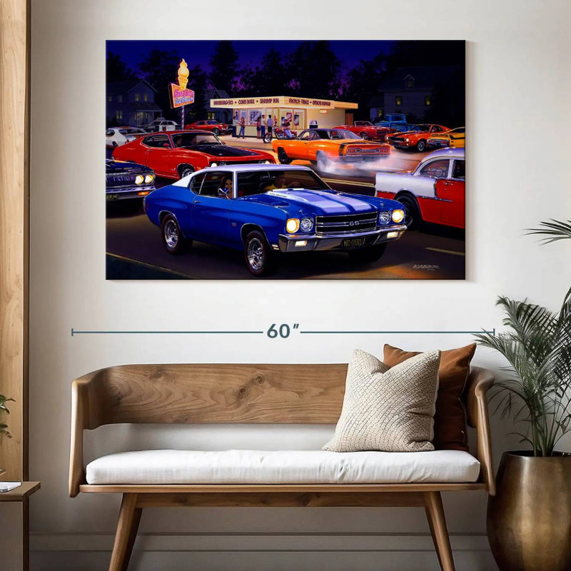 Mehar Fast Fred's, 34" H x 51" W
