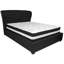 Lit plateforme capitonné avec matelas Haleigh-1189629667-1189629669