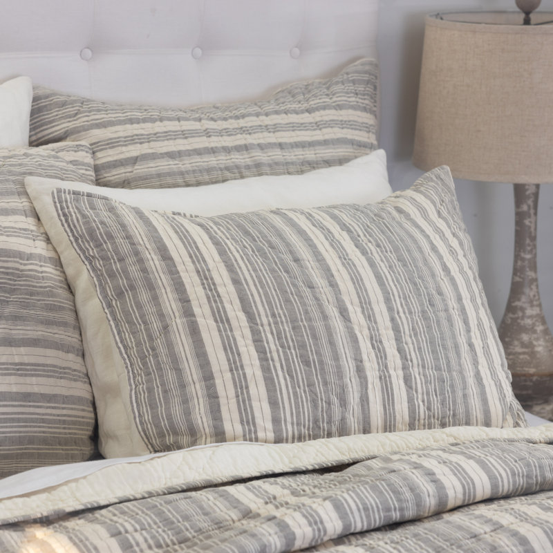 Franca Quilt, King Quilt, Gray
