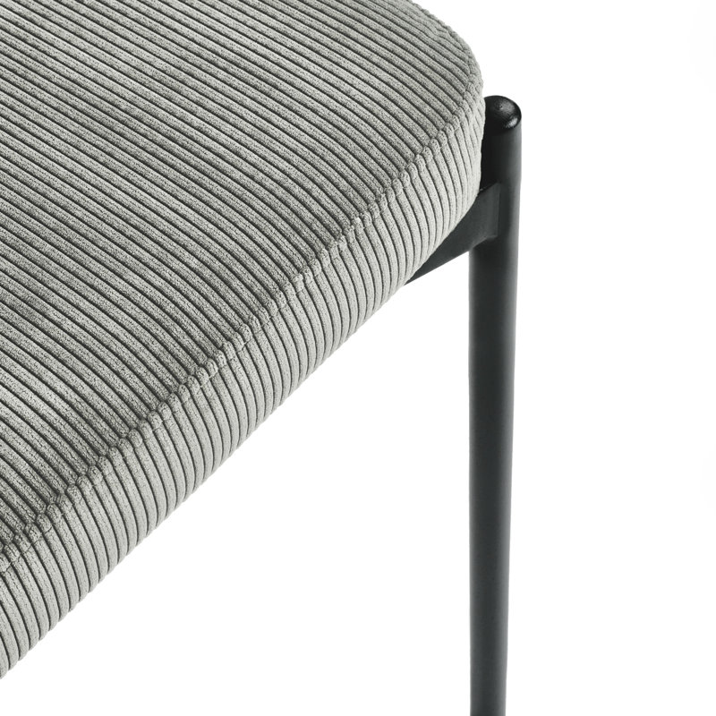 Fabric Upholstered Bench, Grey