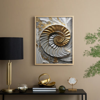 «Plaster Dreams IV», reproduction encadrée - bois massif