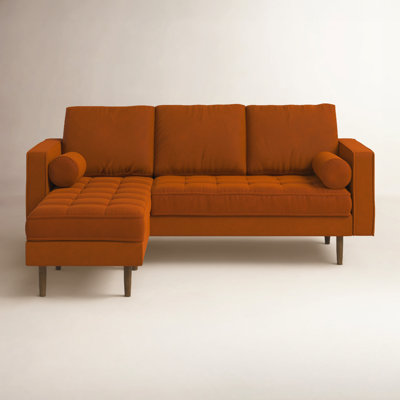 Geo Velvet Reversible Sofa and Chaise