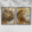 ABSTRACT Series CCXI - reproduction encadrée de qualité supérieure - prête à être accrochée - aucun clou requis - aucun clou requis-132865086-132865074