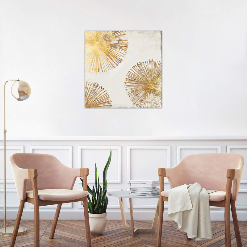 Gold Star II - Wrapped Canvas Print, 93.98 cm H x 93.98 cm W x 1.91 cm D