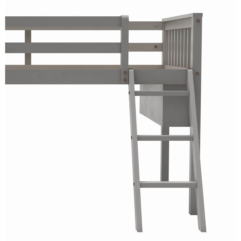 Lit pour enfant Middleburg, Simple, gris