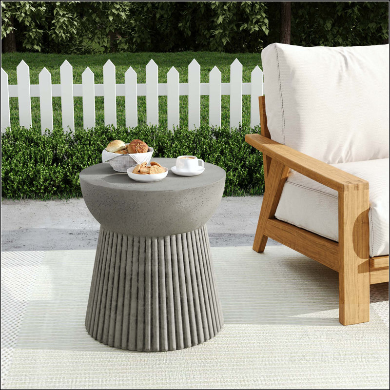 Table d'appoint Hourgo MGO avec motif rayé
