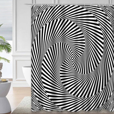Rideau de douche monochromes Vortex