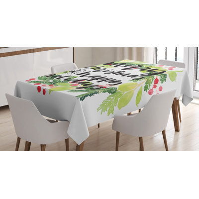 Floral Christmas Tablecloth