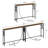 Naun 78.7" Console Table with Power Outlet Narrow Sofa Table-755355945