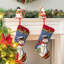 Chaussette de Noël bonhomme de neige