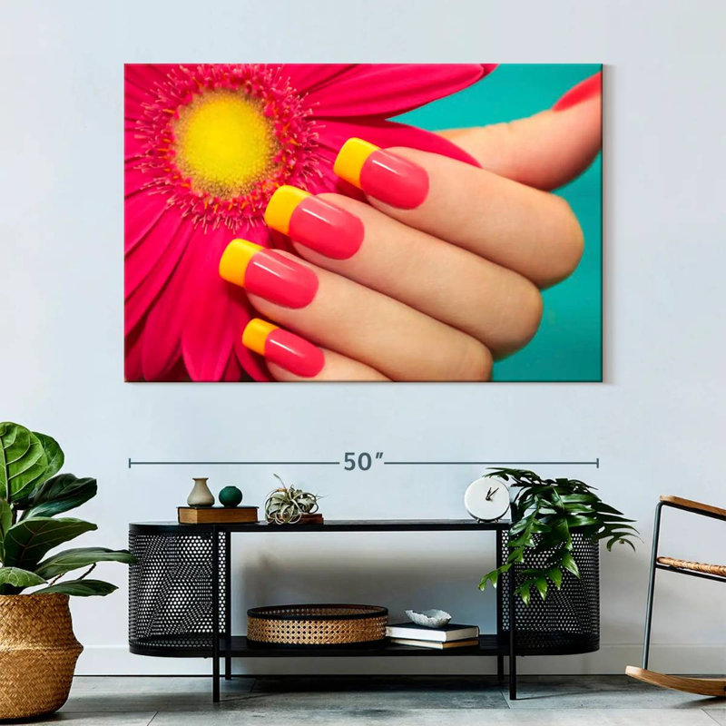 Shuttleworth Gerbera Inspired Nails, 34" H x 51" W