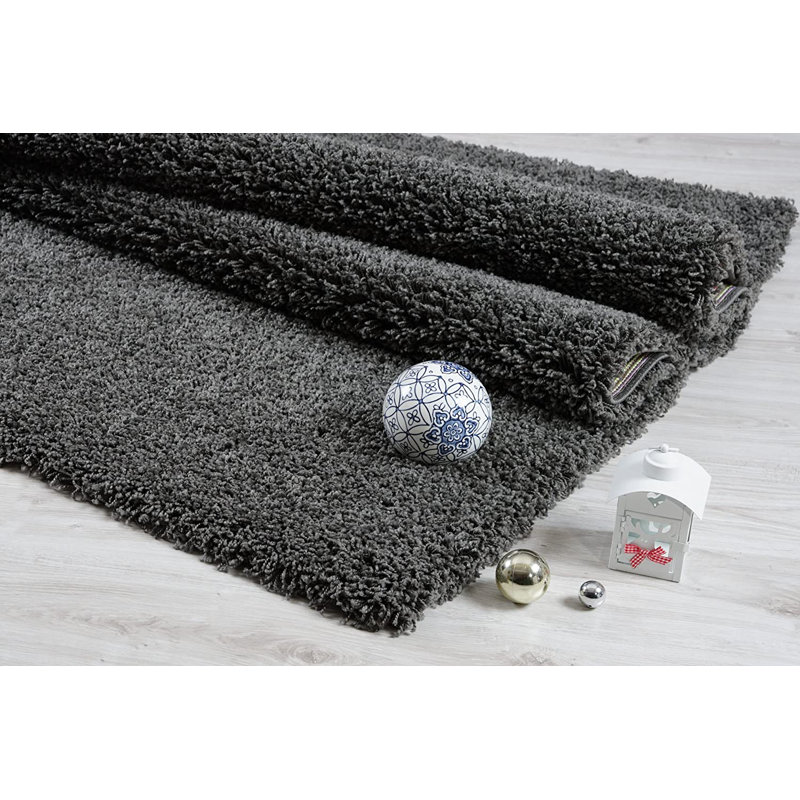 Gracie-Mai Solid Colour Shag Area Rug, Rectangle 120 x 170cm
