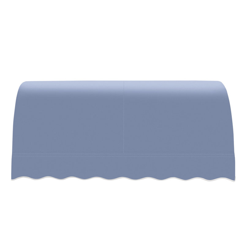 Awntech Savannah Acrylic Fabric Fixed Awning, Dusty Blue, 44" H x 64.5" W x 36" D