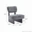 Chaise longue moderne avec revêtement en polyester pour le salon, ensemble de 2-114119725-114119724