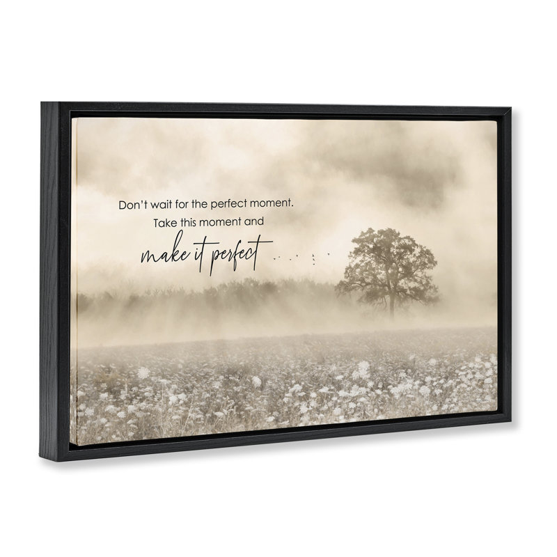 Cadre flottant Make it Landscape, design par Lori Deiter, H 21 po x l 31 po, Cadre flottant noir de jais