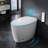 Touchless Smart Toilet with Auto Lid, Foot Flush, Foam Shield & Heated Seat - Tankless Design, Water Saving Dual Flush, Quiet Night Light, Easy Install