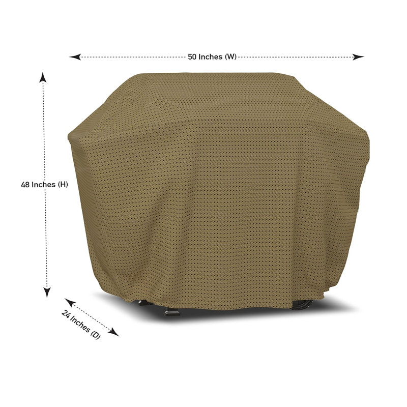Blue Elephant Grill Cover, Beige, 121.9cm H x 127cm W x 61cm D