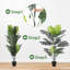 Palmier artificiel 72 po en pot