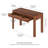 Lonsdale 48" Wide Rectangular Fluted Desk in Satin Walnut-1587697436