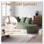 Canapé modulaire surdimensionné en chenille avec 4 coussins décoratifs Chenille-22873169