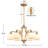 6-light  Dimmable / With Glass Shades Traditional Chandelier  for Dining Room or Kitchen-1892972030