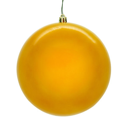 Gold Pearl Seamless Ball UV Drilled. Includes 4 ornaments per Box.
