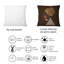 Coussin noir «Black Woman Afro Portrait One Line Art II»-1616025807
