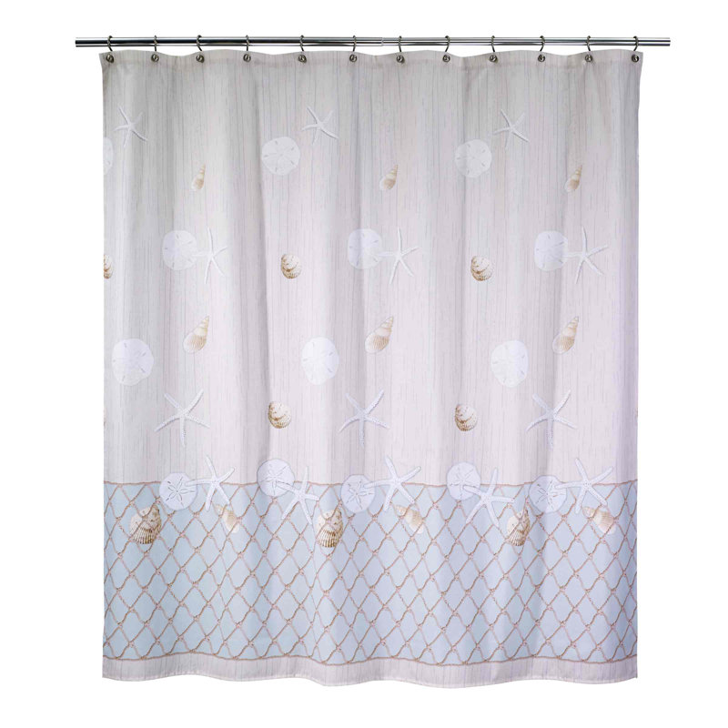 Highland Dunes Seaglass 13-Piece Shower Curtain & Hook Set