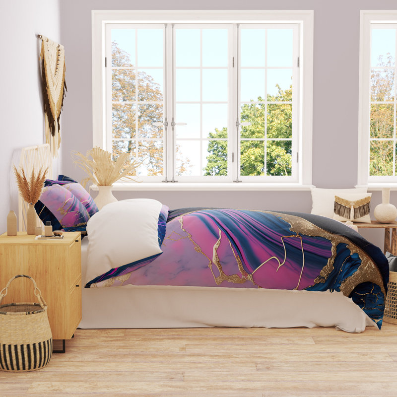 Abstract Duvet Cover, King Duvet Cover + 2 King Shams